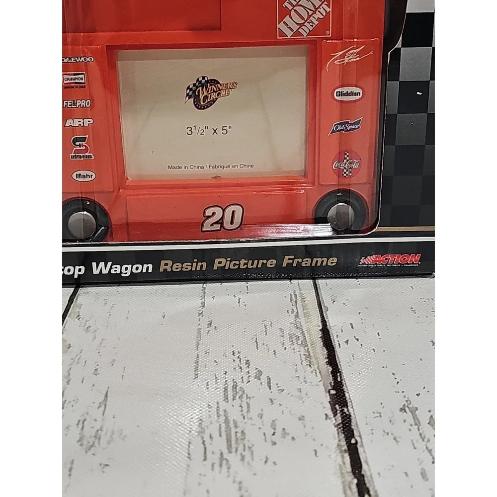 VTG Winner 's Circle The Home Depot #20 Tony Stewart Nascar Orange Picture Frame